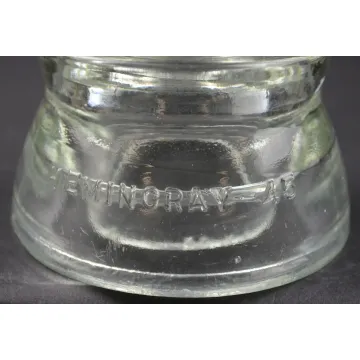 Vintage Hemingray No. 45 Clear Glass Insulator - 12-39 - 3.75 Tall