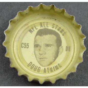 Coca Cola NFL All Stars Coke King Size Bottle Cap - Chicago Bears Doug Atkins
