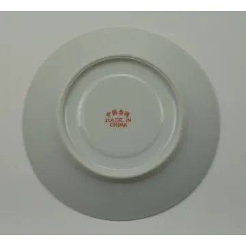 Collectible China Tea Cup & Saucer With Gold Rim - With Purple Flowers & Butterflies