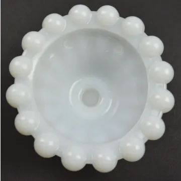 Anchor Hocking - Boopie Milk Glass Pattern - Single Light Candlestick - 3 Tall