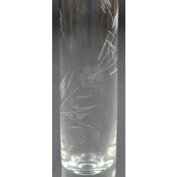 Three Stars Hand Blown Etched Shot Glass - 6 Tall