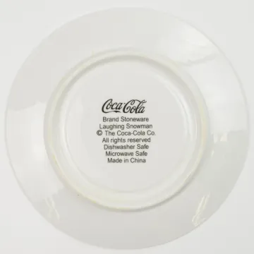 Oneida China - Coca Cola - Laughing Snowman Pattern - Saucer