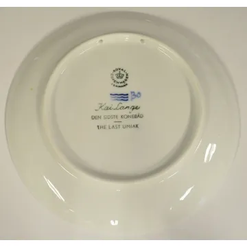 Royal Copenhagen Christmas Collector Plate - The Last Umiak 1968