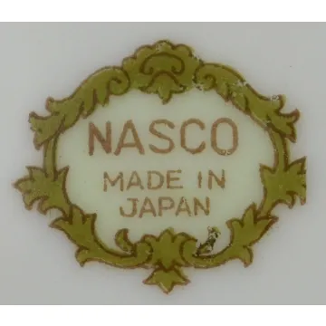 Nasco Ring Dish - Pink Floral Pattern WIth Gold Trim - 4 Wide