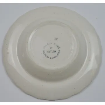 Metlox Vernon Ware - True Blue Pattern - Flat Cup Saucer - Hand Painted