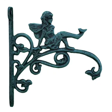 Decorative Bird Cast Iron Plant Hanger Hook - 10.75" Deep