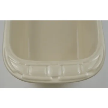 Longaberger Pottery Woven Traditions Ivory Pattern - Mini Loaf Pan