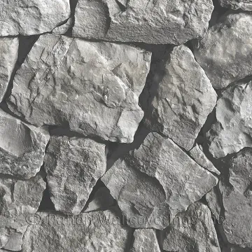LL36218 Spanish Stone Wallpaper Grey, Black Illusions Norwall Wallcovering