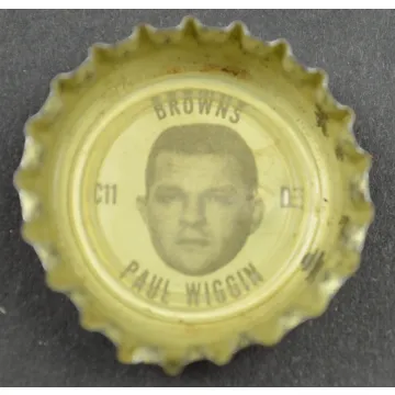 Coca Cola NFL Bottle Cap - Cleveland Browns - Paul Wiggin - Coke King Size