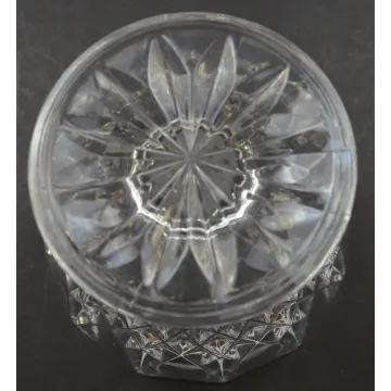 Clear Cut Glass Arch & Diamond Pattern Sherbet - 3.25 Tall