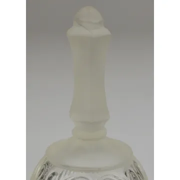 50th Anniversary Crystal Bell With Frosted Handle - 6.375 Tall