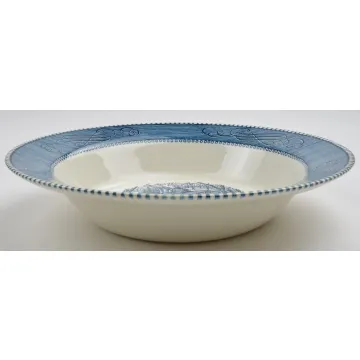Royal - Currier & Ives Blue - Round Vegetable Bowl