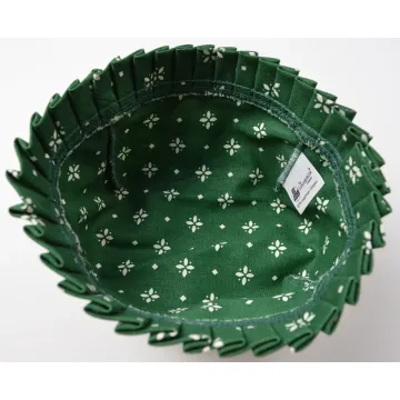 Longaerger Basket Liner - Heritage Green Pattern