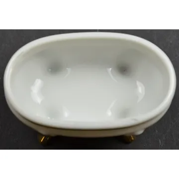50th Anniversary Footed Trinket Box - With Gold Embellishment