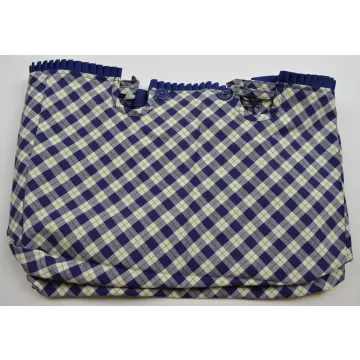 Longaberger Blue Ribbon Crafting Basket Liner - Blue Ribbon Plaid