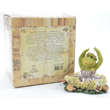 Boyds Bears Resin Figurine - Tutu C. Ribbit ... Frog Lake - Wee Folkstone
