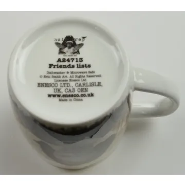 Holy Crap By Erin Smith - 14 Oz. Bone China Mug - Friends List - 3.875 Tall