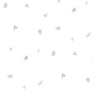 AB27626 Camille's Mini Wallpaper Red, Green Abby Rose 3 Norwall Wallcovering