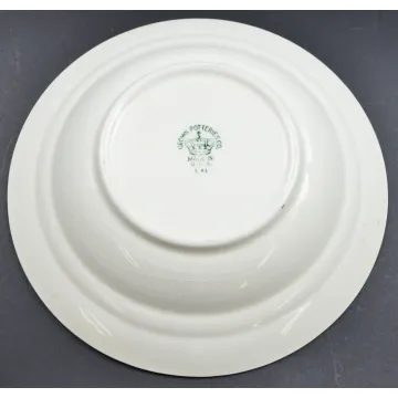 Crown Potteries - 5 45 Pattern - Soup Bowl - 8 Round