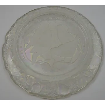 Imperial Glass 12 Days Of Christmas Pattern - Four Colly Birds Plate - No. 4