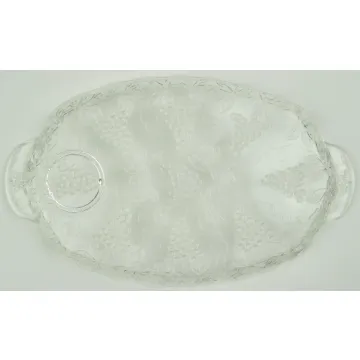 Anchor Hocking - Vintage Clear Pattern - Snack Plate