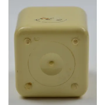 Vintage Yellow & Gold Plastic Salt & Pepper Shakers - 2.25 Tall