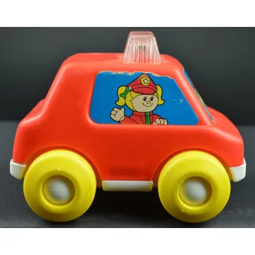 Playskool 1991 Red Police Car With Lights And Sound - 4.375 Tall