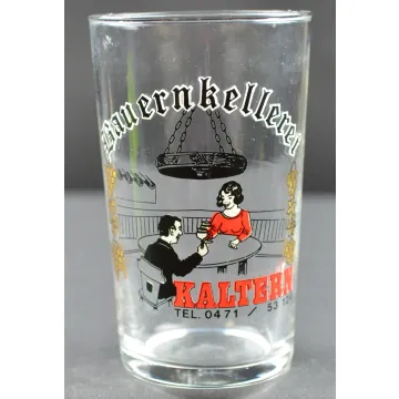 Collectible Bauernkellerei Kaltern Shot Glass - 3.25 Tall