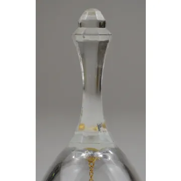 Avon 24% Full Lead Crystal Floral Pattern Bell - 5.75 Tall