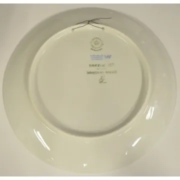 Royal Copenhagen Porcelain Christmas Collector Plate - Immervad Bridge 1977