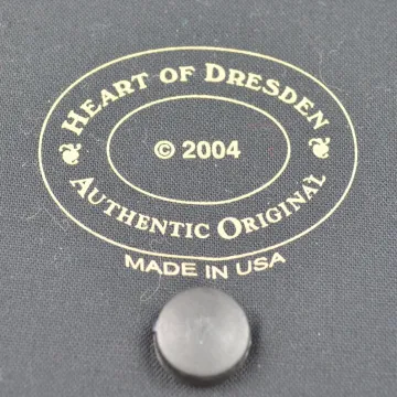 Heart Of Dresden - Longaberger 2004 Padded Basket Lid - Frog Design