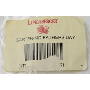 Longaberger Basket Fathers Day Medium Garter - Paisley