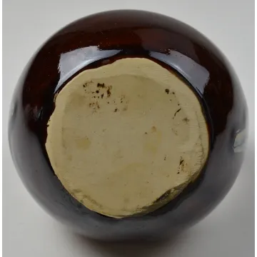 Brown Drip Style Pottery Basket - 6 Tall