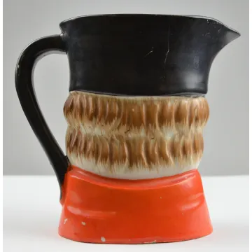 Vintage Toby Face Mug Style Pitcher - 5.5 Tall