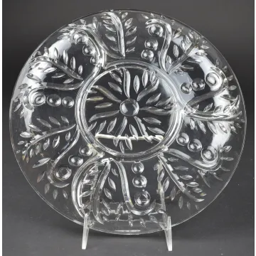 Federal Glass - 2875 Clear Pattern - Four Part Relish Dish - 11.5 Round
