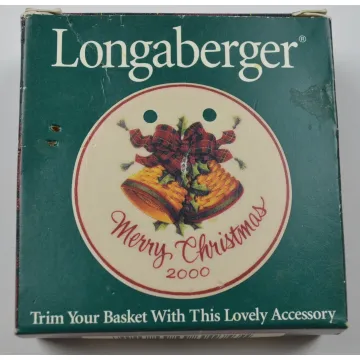 Longaberger Pottery Merry Christmas Tie-On