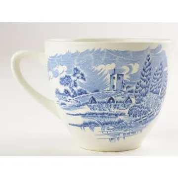 Wedgwood China - Countryside Blue Pattern - Flat Cup