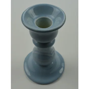 Pfaltzgraff Candlestick Holder - Gazebo Blue Pattern - 5 Tall