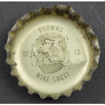 Coca Cola NFL Bottle Cap - Cleveland Browns - Mike Lucci - Coke King Size