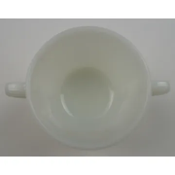 Anchor Hocking Glass Fire King Open Sugar - Fleurette Pattern