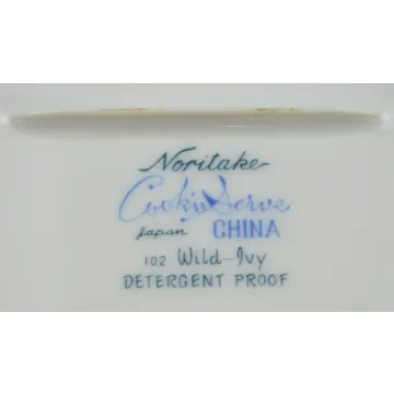 Noritake China - Oval Vegetable Bowl - Wild Ivy Pattern