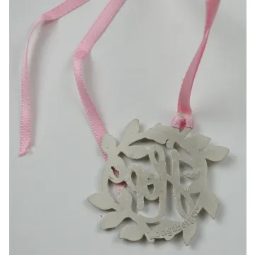 Longaberger Horizon Of Hope Tie-On - Metal With Pink Ribbon