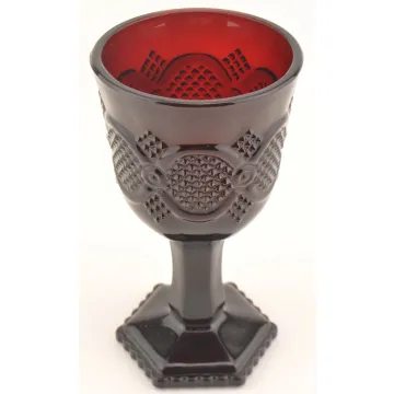 Avon Crystal - 1876 Cape Cod Ruby - Claret Wine Glass