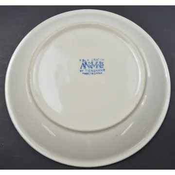 Tienshan Pottery Animals Pattern -  Goose Salad Plate - 7.625 Wide
