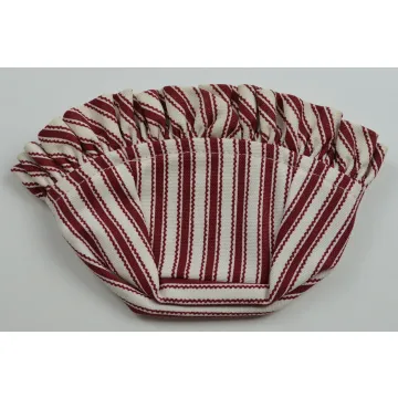 Longaberger Sweet Sentiments Basket Liner - Red Stripe