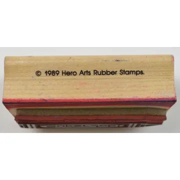 Wood Mounted Rubber Stamp By Hero Arts -  Super Job!