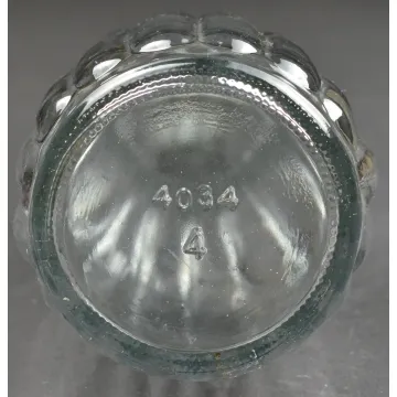 Clear Glass Fluted Paneled Pattern Flower Vase No. 4034 - 8 Tall