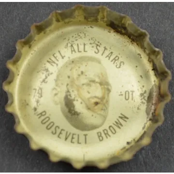 Coca Cola NFL All Stars Bottle Cap - New York Giants - Roosevelt Brown - Coke