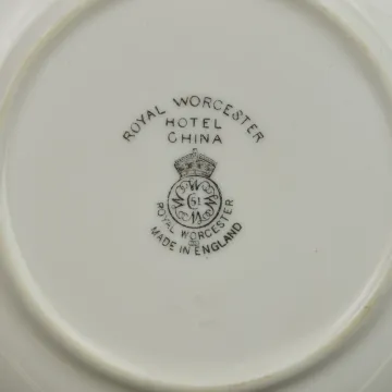 Royal Worcester - Hotel China - Soup Bowl - Made In England