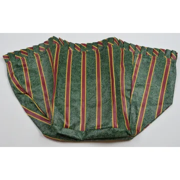 Longaberger Cranberry Basket Liner - Imperial Stripe